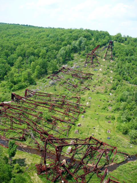 Damage to the Kinzua bridge from tornado