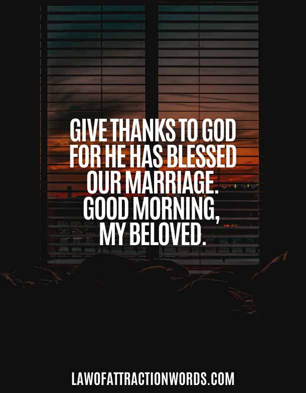 Good Morning Prayer Message For Husband