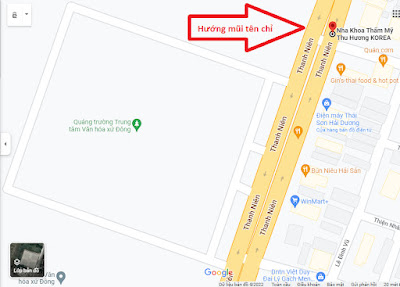 NHA KHOA THẨM MỸ THU HƯƠNG KOREA - Địa chỉ cơ sở: Số 57 đường Thanh Niên, Phường Hải Tân, Thành Phố Hải Dương.