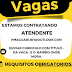 Vaga para Atendente (Ensino Médio Completo) - Augusto Montenegro, Belém/PA