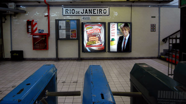 Subte Station Rio de Janeiro of Line A in Buenos Aires, Argentina