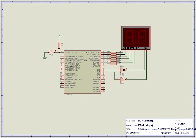 PIC16F887 Timer0 Interrupt Driven Display