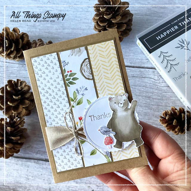 Happy Forest Friends Stampin Up Happier Than Happy card idea