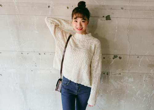 Lace Knit Sweater