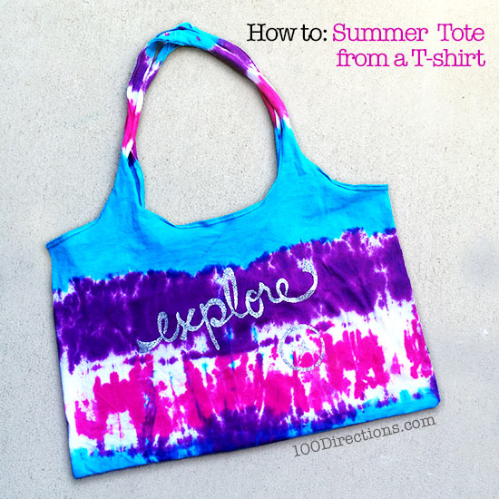 tas pakai ulang dari kaos bekas tie dye