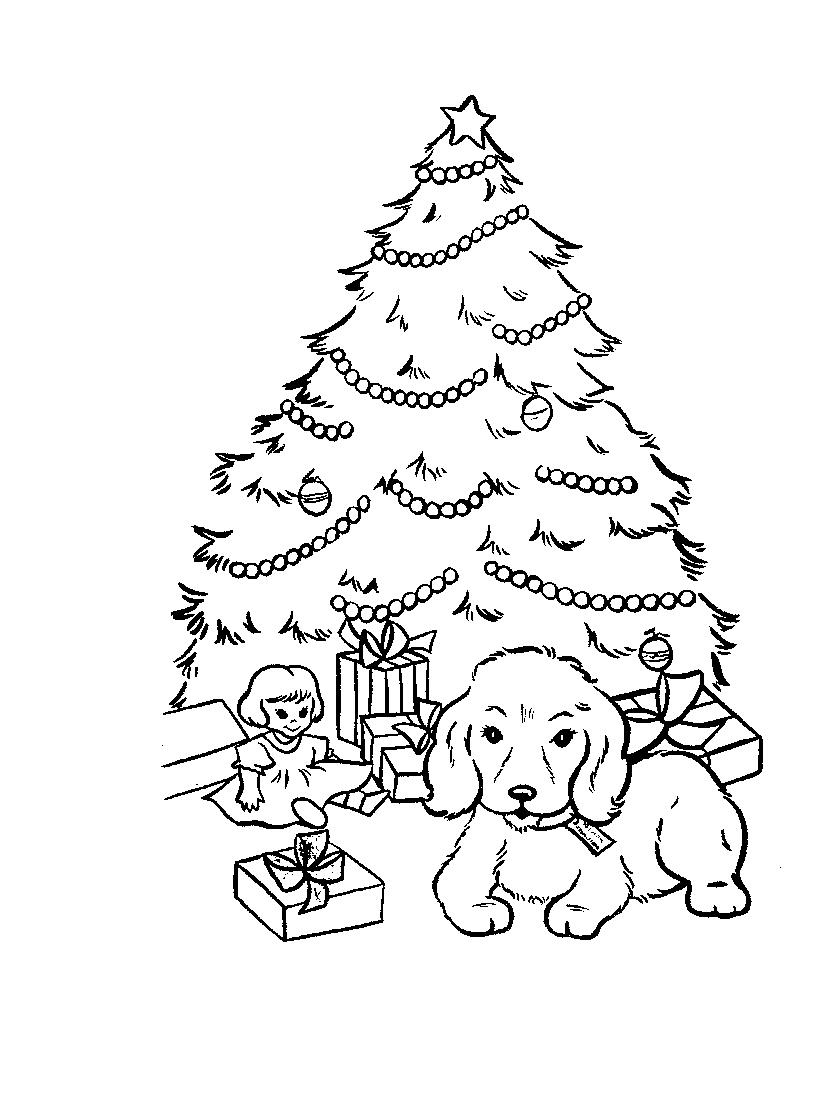 XMAS COLORING PAGES CHRISTMAS TREES