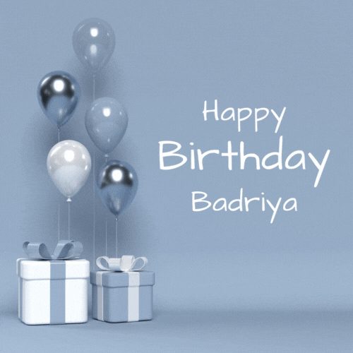 Happy Birthday Badriya (Animated gif)
