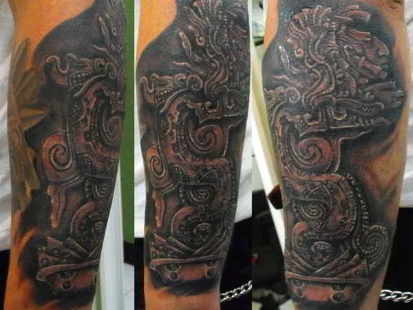 imagen de un tatuaje maya