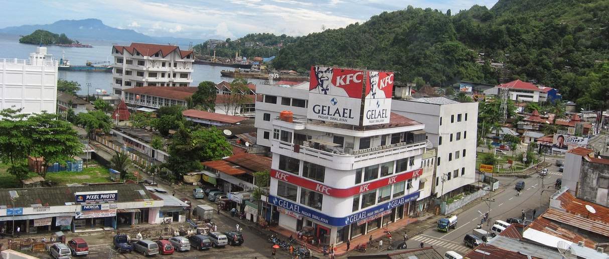 Pemandangan Kota Jayapura Gambar  Pemandangan