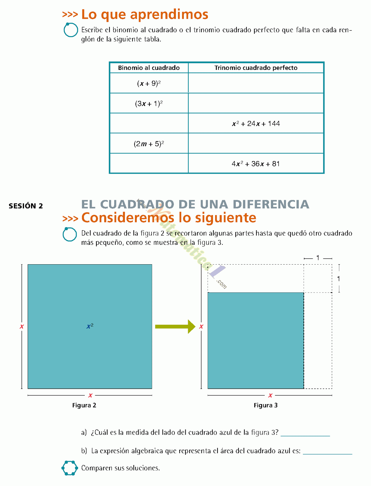 MATEMATICAS III TERCERO DE SECUNDARIA EJERCICIOS ...