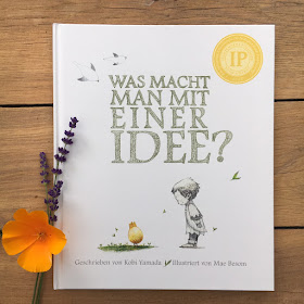 "Was macht man mit einer Idee?" von Kobi Yamada, illustriert von Mae Besom, Adrain Verlag, Bilderbuch, Rezension von Kinderbuchblog Familienbücherei