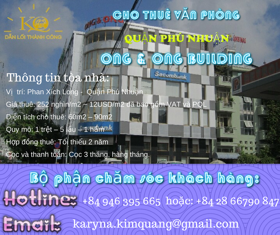 Cho thuê văn phòng quận Phú Nhuận Ong & Ong building
