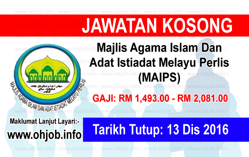 Job Vacancy at Majlis Agama Islam Dan Adat Istiadat Melayu ...