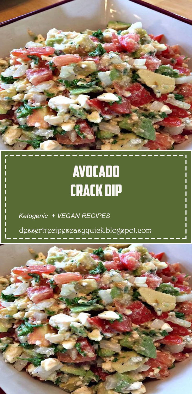 This easy recipe for Avocado Crack Dip is perfect to serve for summer time! You only need two handfuls of healthy, delicious ingredients and you will have a low carb high fat appetizer. Be sure to