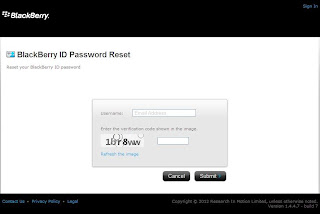 Cara Memulihkan BlackBerry ID ( Jika Lupa Password)