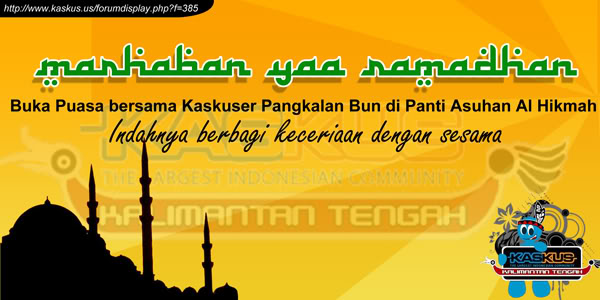 Contoh Banner Buka Bersama Bulan Ramadhan - Contoh Banner