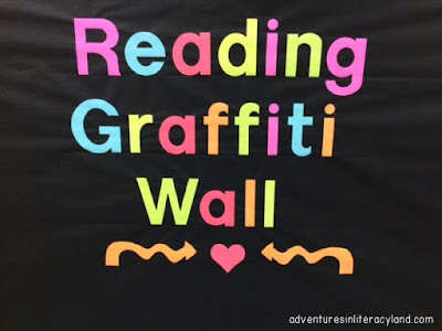 Graffiti walls are an effective way to boost reading engagement in your classroom. 