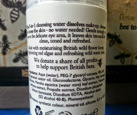 Bee Good Honey & Wild Water Mint 3-in-1 Cleansing Water bottle information