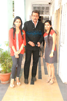 Mugdha, Vatsal and Jackie Shroff at the launch of SOBO for men image