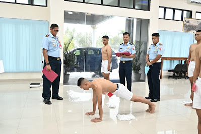 Lanud RSA Natuna Laksanakan Sidang Pantukhirda Terhadap 8 Orang Casis Tamtama