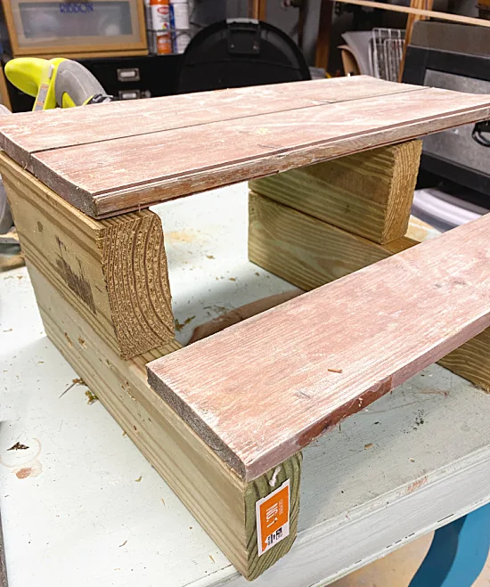 wooden step stool