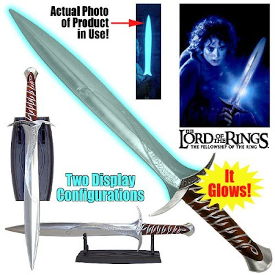 energy sword toy. frodo sting sword replica