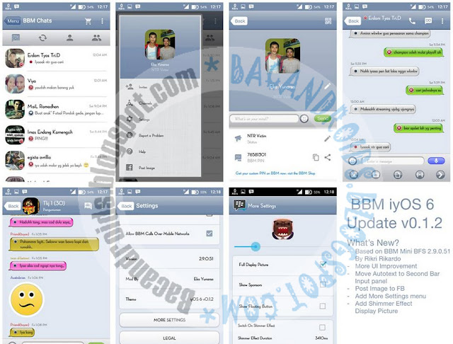 download bbm2 mod thema IyOS 6 new apk