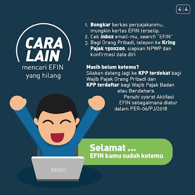 Cara Melihat EFIN Pajak Online 2020