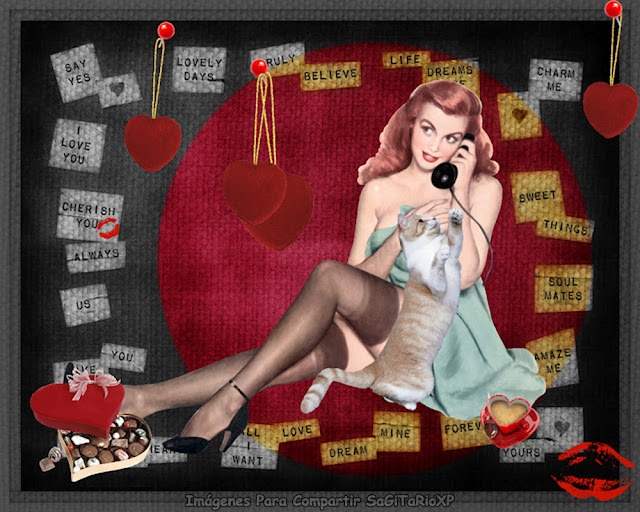 Fondo de pantalla retro: Words Of Love | Pin Up