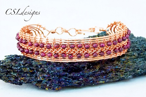 More Wire Woven Cuff Tutorials | Basket Weaving Style / The Beading Gem