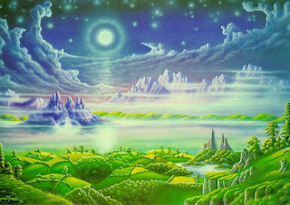 A new heaven and new earth by Jesus Beautiful drawing art image 
download free PPT backgrounds and religious pictures