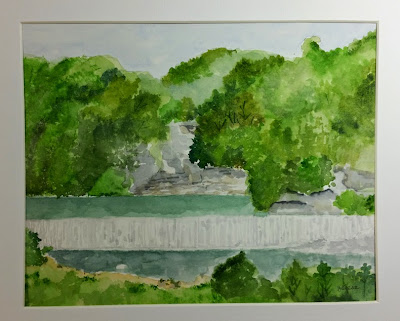 Watercolor - Blue Hole Park