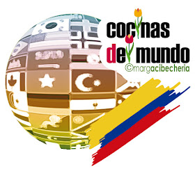 Logo de cocinas del mundo en primavera para Colombia. ©margacibecheria