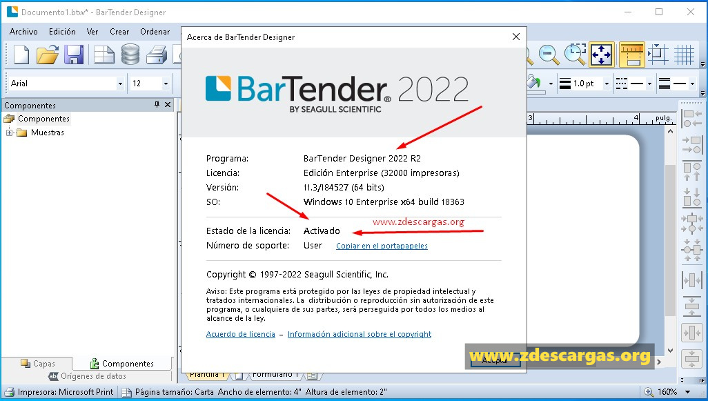 BarTender Enterprise Full Español
