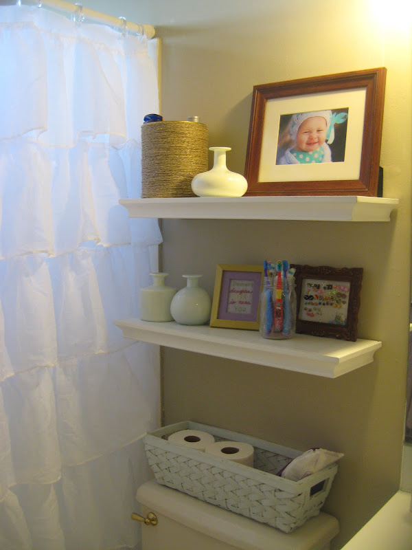 My Pinterest inspired bathroom and laundry room makeover! title=