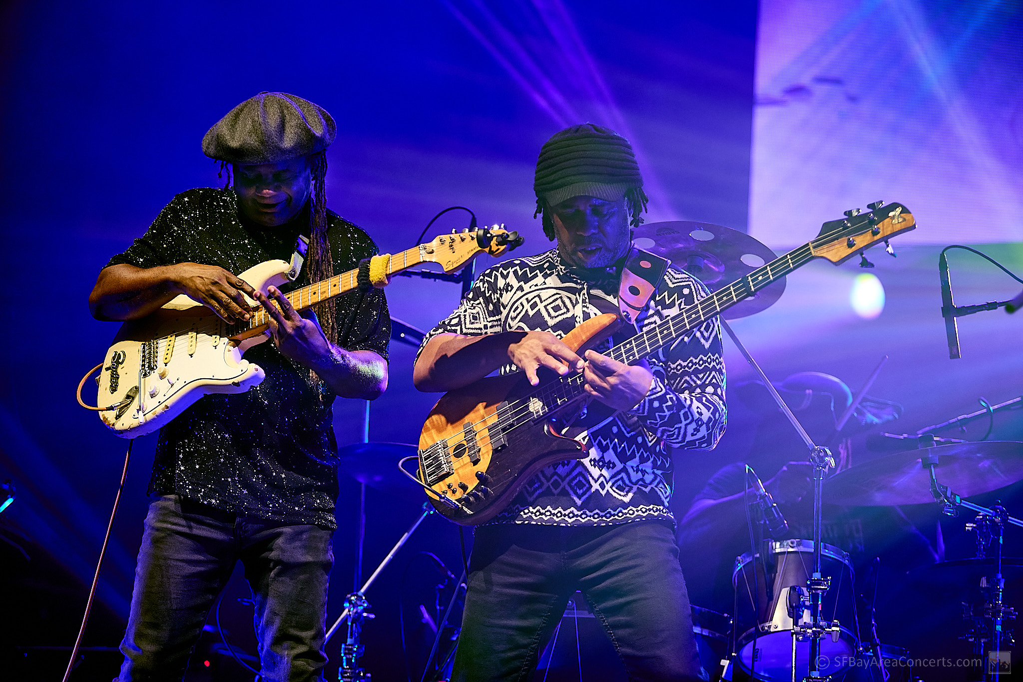 Regi, Victor and Roy Wooten @ the UC Theatre (Photo: Kevin Keating)