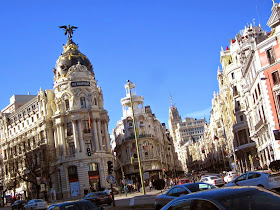 Edificio Metropolis en la Gran Via de Madrid