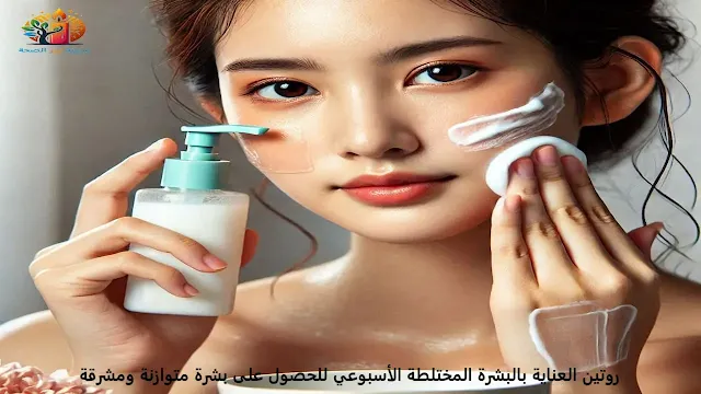 روتين العناية بالبشرة المختلطة الأسبوعي