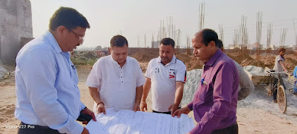 विधायक नीरज शर्मा ने सेक्टर 56 में समुदायिक भवन निर्माण कार्य का किया निरीक्षण 