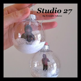 3D Snowy Picture Tree Ornaments