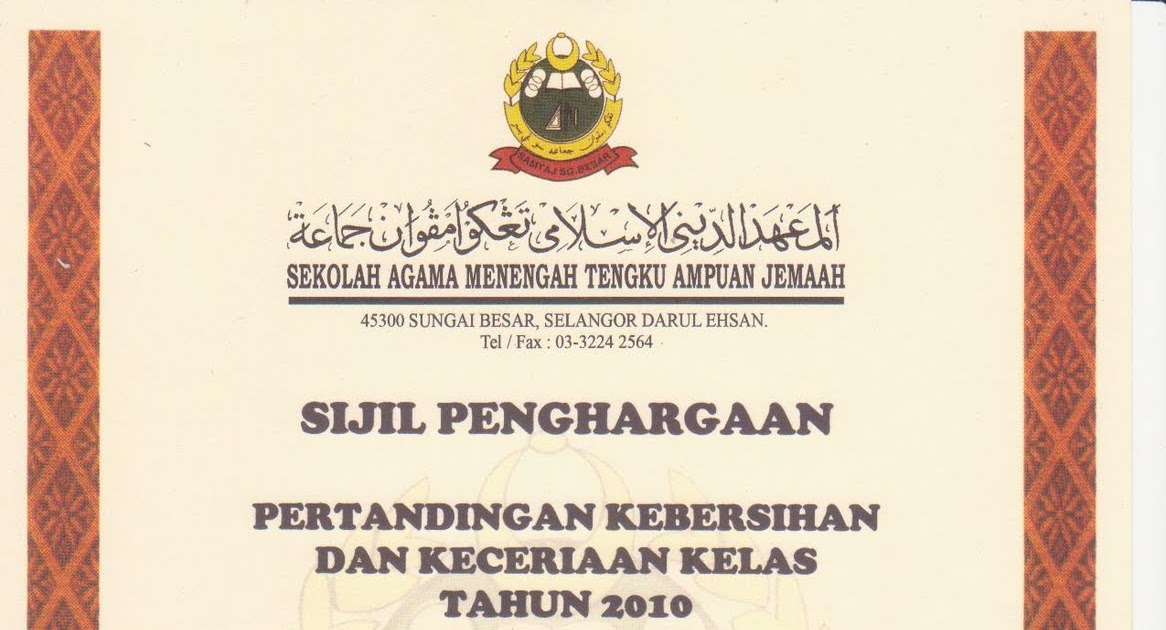 5 Firdaus johan Pertandingan Kebersihan & Keceriaan Kelas 