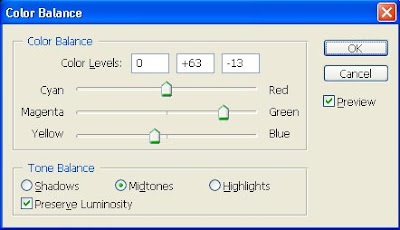 gambar tutorial color balance photoshop