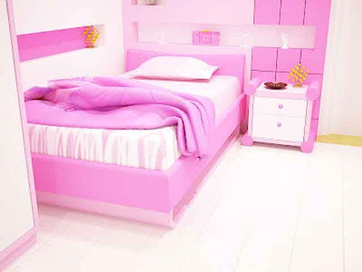 Desain Interior Ruang Tidur Pink Minmalis 04