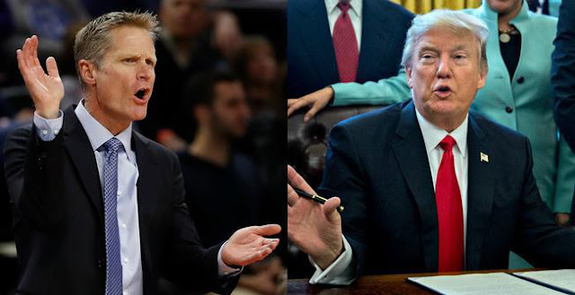 Steve Kerr บอกถึงแม้จะไม่ชอบ Trump แต่จะพยายามพาลูกทีมไปหาถ้าได้รับคำชวน