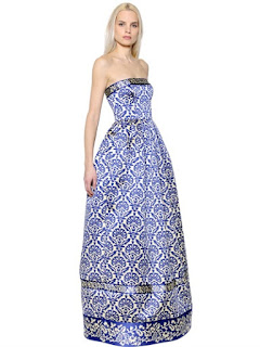  Andrew Gn embellished mosaic jacquard gown