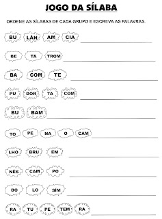 ATIVIDADES DE PORTUGUÊS PARA 3° ANO GRAMÁTICA INFANTIL