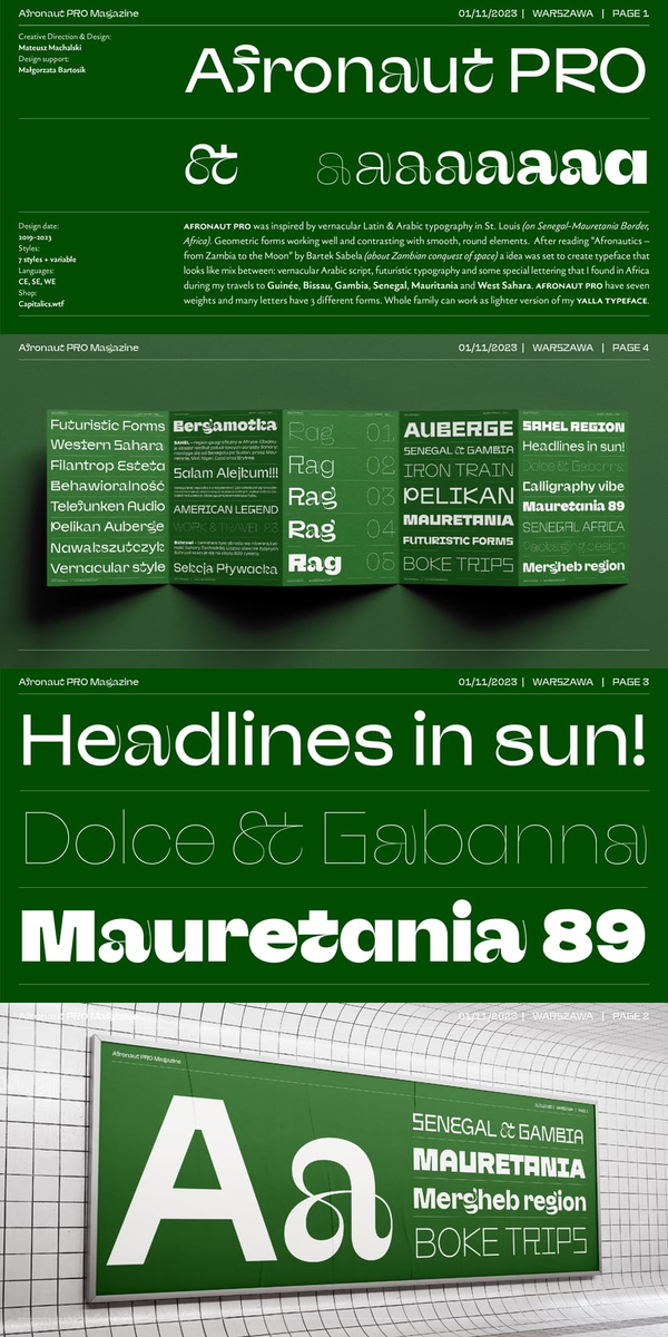 Afronaut PRO: A Futuristic Typeface Journey