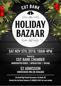 Holiday Bazaar November 5th 2016 Cut Bank, Montana