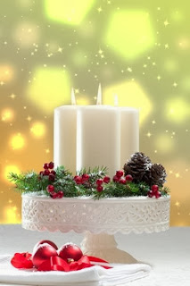 Centros de Mesa de Navidad con Velas, parte 2