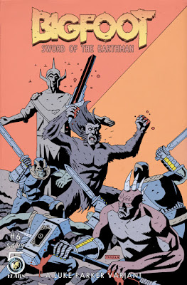 bigfoot sword of the earthman bigfoot comic action lab issue six luke parker variant barbarian comic graphic novel